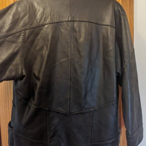 Vintage Pelle Black Leather M/W Jacket - Picture 8 of 8